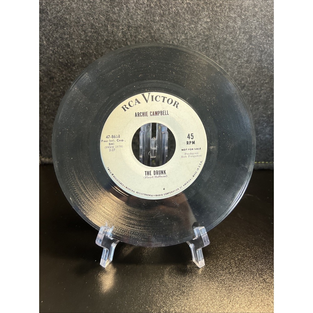 Archie Campbell - Beeping Sleauty / The Drunk 1960 7", Promo RCA Victor 47-8658